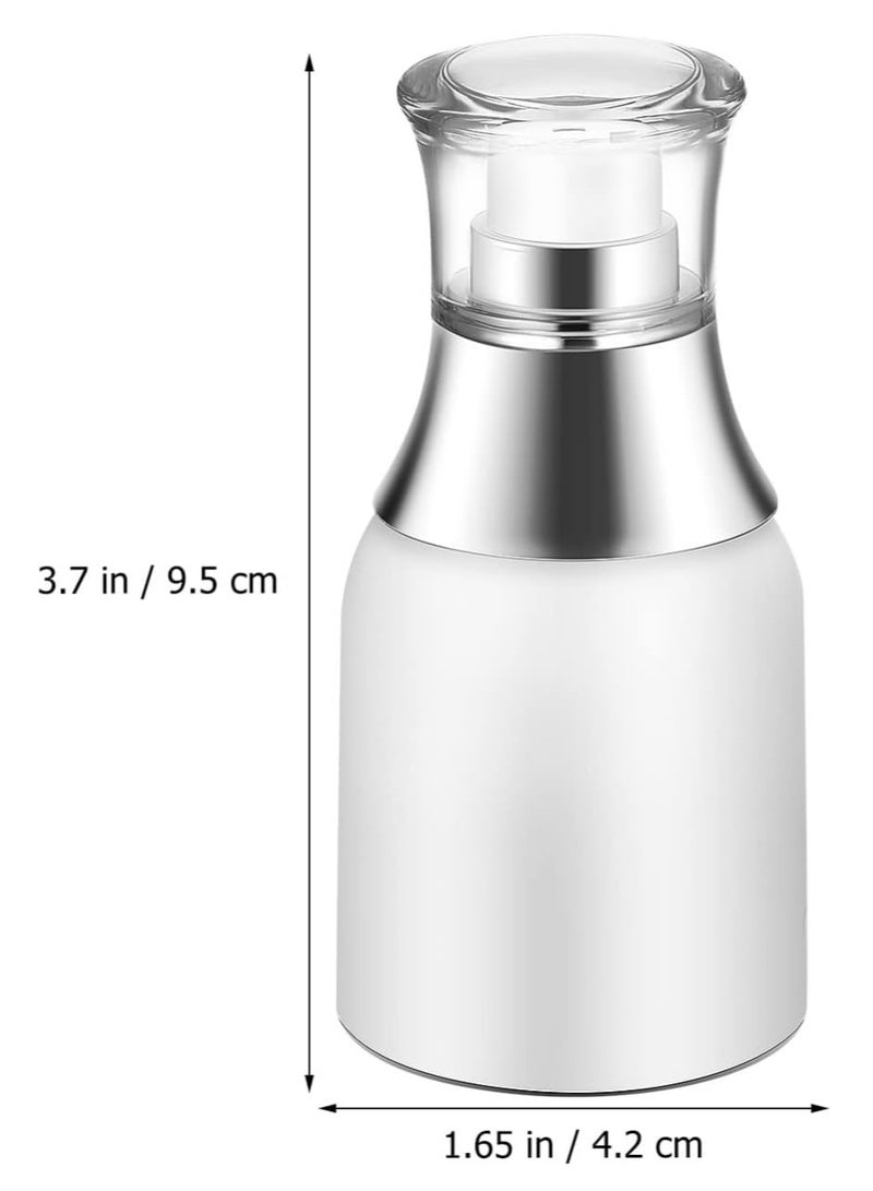 3 Pcs Airless Pump Bottles Acrylic Airless Pump Vacuum Bottles Cosmetic Refillable Airless Travel Lotion Jar With Lid for Thick Moisturizer Skincare Cream 30ml - Image 4